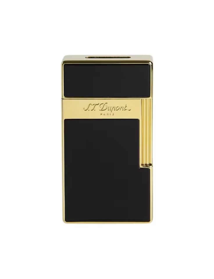 S.T. Dupont Biggy Golden Black Lacquer Çakmak 25002