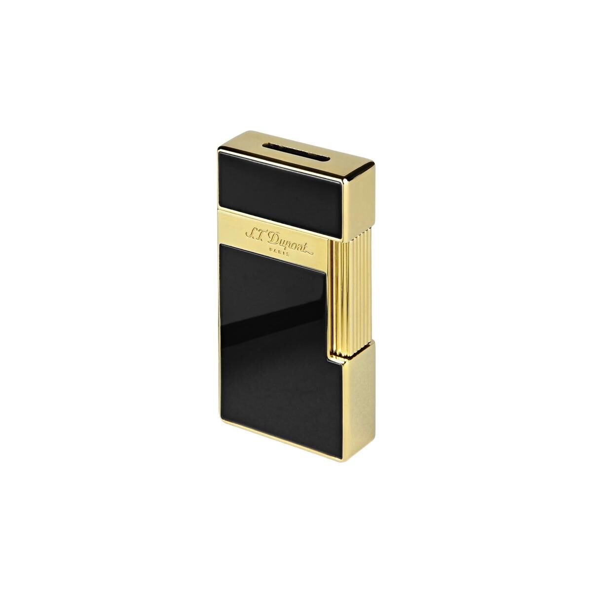 S.T. Dupont Biggy Golden Black Lacquer Çakmak 25002