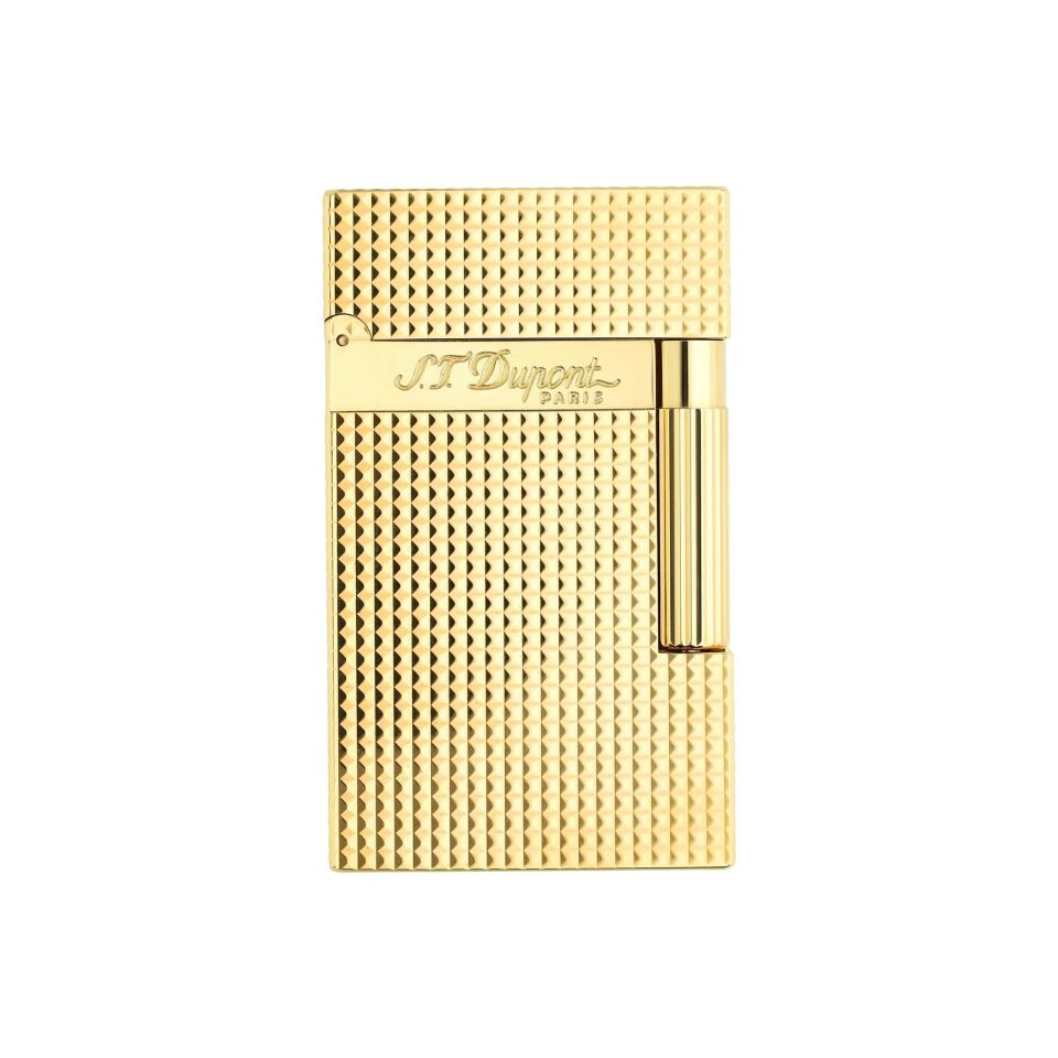 S.T. Dupont Ligne 2 Diamond Head Sarı Altın Çakmak – 016284