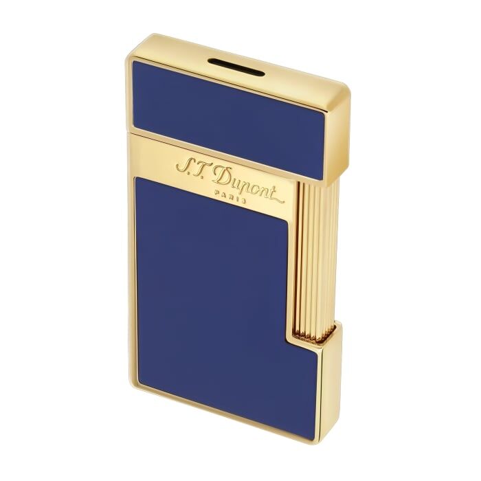 S.T. Dupont Slimmy İndigo Mavi Lake Altın Çakmak – 028005