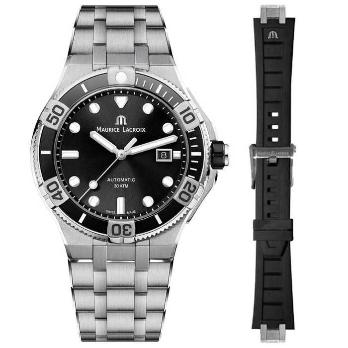 Maurice Lacroix AIKON Venturer Automatic Siyah Kadran Erkek Kol Saati ML–AI6058SS002-330-2