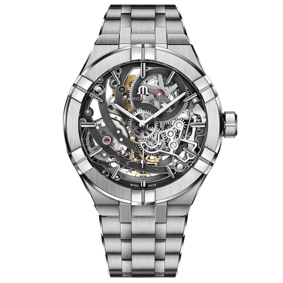 Maurice Lacroix AIKON Automatic Skeleton 45 mm Otomatik Erkek Kol Saati – ML-AI6028SS002030-1