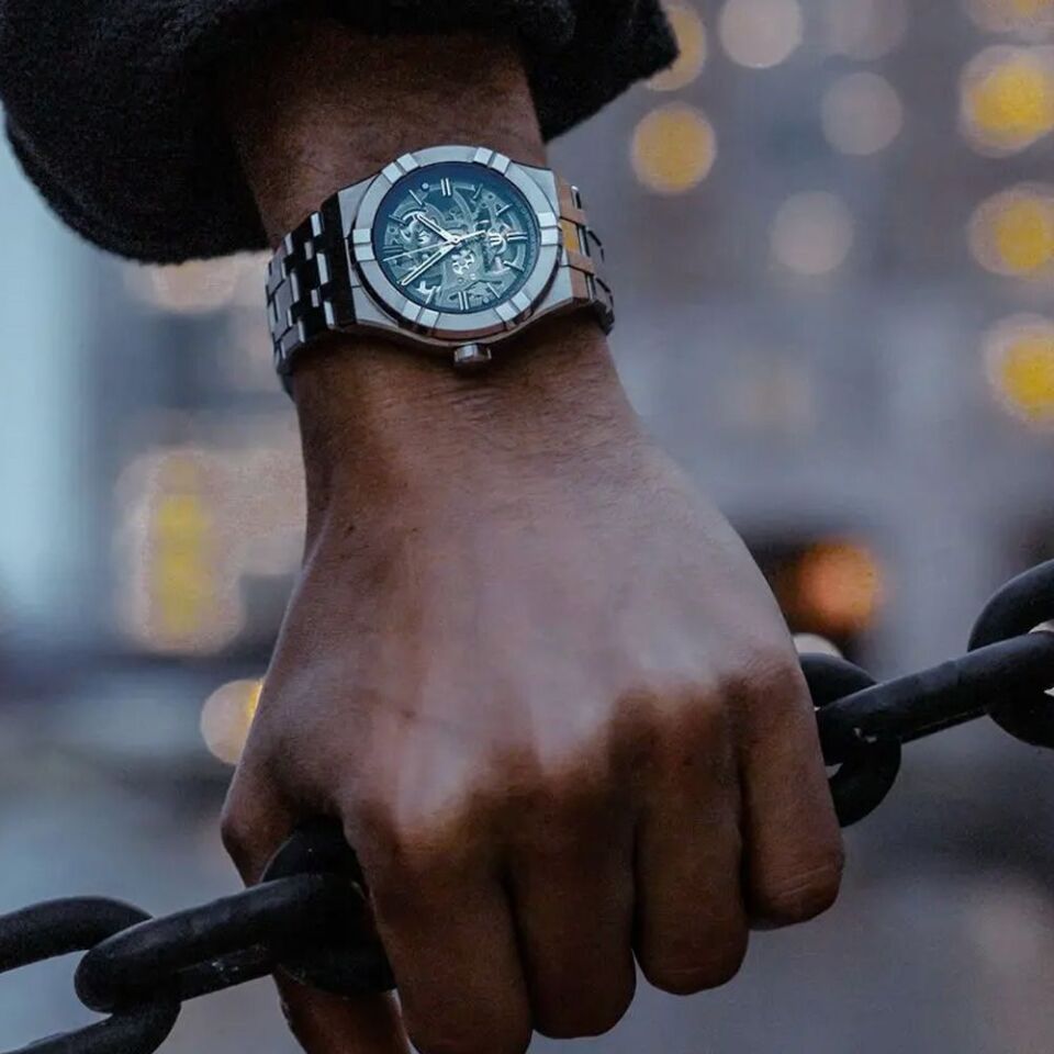 Maurice Lacroix AIKON Automatic Skeleton 39 mm Otomatik Erkek Kol Saati – ML-AI6007SS002030-1
