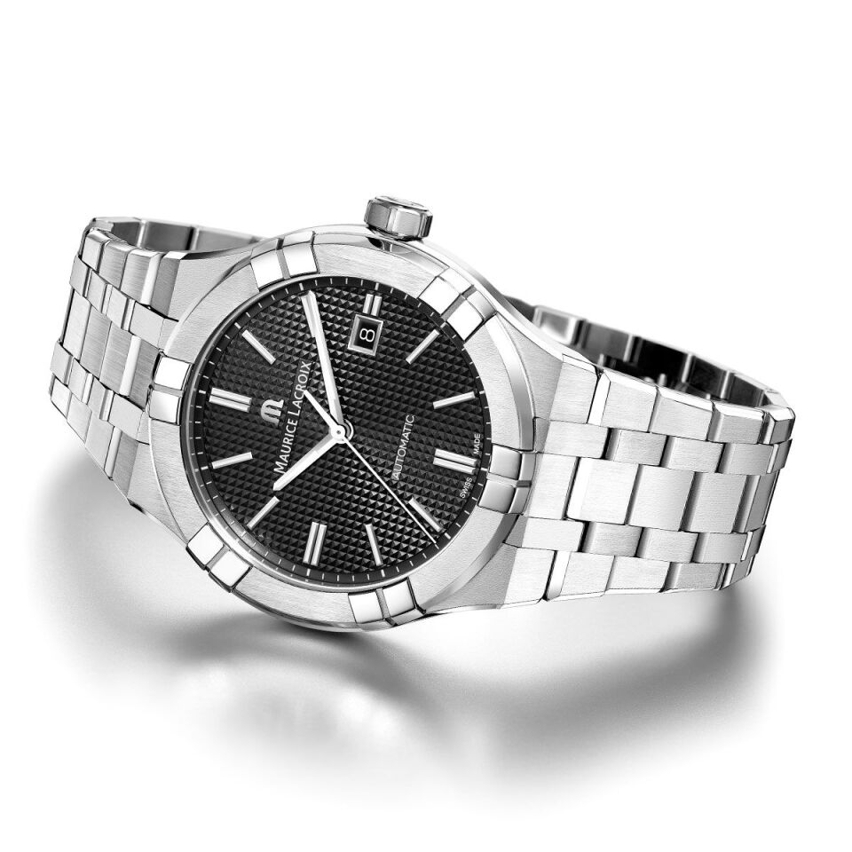 Maurice Lacroix AIKON Automatic Date 42 mm Siyah Kadran Erkek Kol Saati ML–AI6008SS002330-1