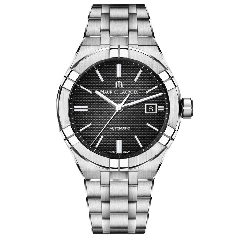 Maurice Lacroix AIKON Automatic Date 42 mm Siyah Kadran Erkek Kol Saati ML–AI6008SS002330-1