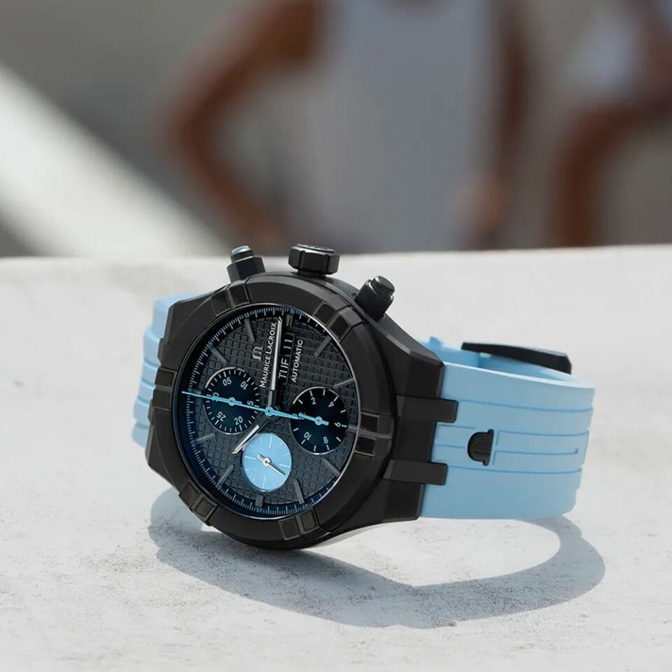 Maurice Lacroix AIKON Automatic Chronograph Sprint Limited Edition 44 mm Siyah Kadran Erkek Kol Saati ML–AI6038DLB01330-4