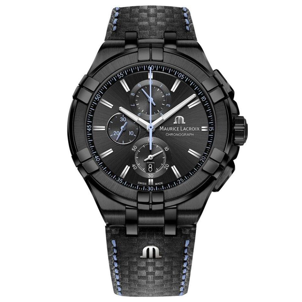 Maurice Lacroix AIKON Chronograph Limited Edition 44 mm Siyah Kadran Erkek Kol Saati ML–AI1018PVB01337-1