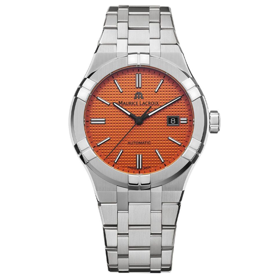 Maurice Lacroix AIKON Automatic Limited Summer Edition 42 mm Turuncu Kadran Erkek Kol Saati ML–AI6008SS00F530-E