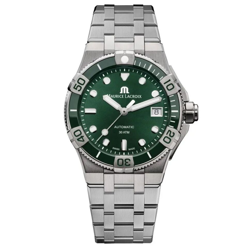 Maurice Lacroix AIKON Venturer Automatic 38 mm Yeşil Kadran Otomatik Kol Saati ML–AI6057SSL5F630-D