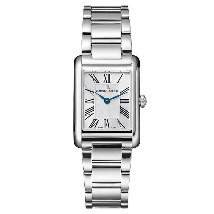 Maurice Lacroix FIABA Square 24 × 34 mm Gümüş Kadran Çelik Bilezikli Kadın Kol Saati ML–FA1205SS002110-1