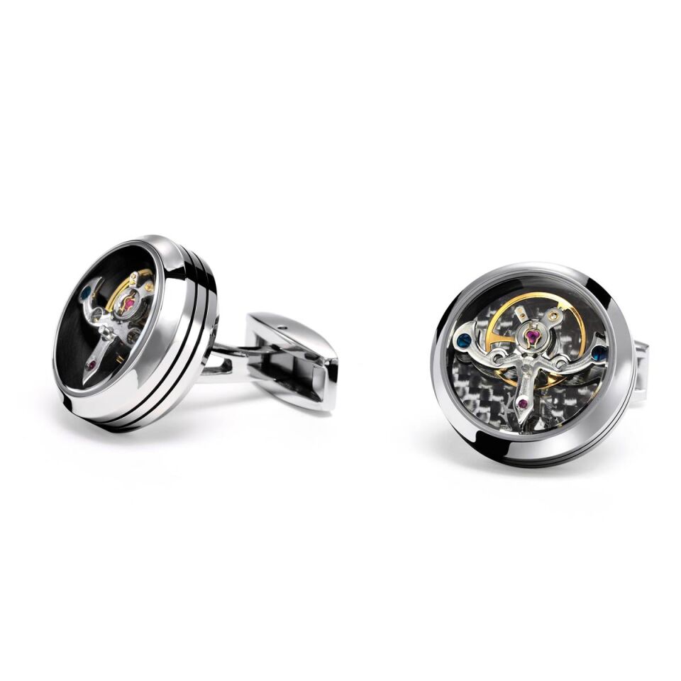TF Est. 1968 Tourbillon Classic Stainless Steel Kol Düğmesi – CT-SS01