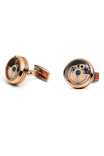 TF Est. 1968 Rotor Caged Rose Gold Kol Düğmesi – CRO-PR99C