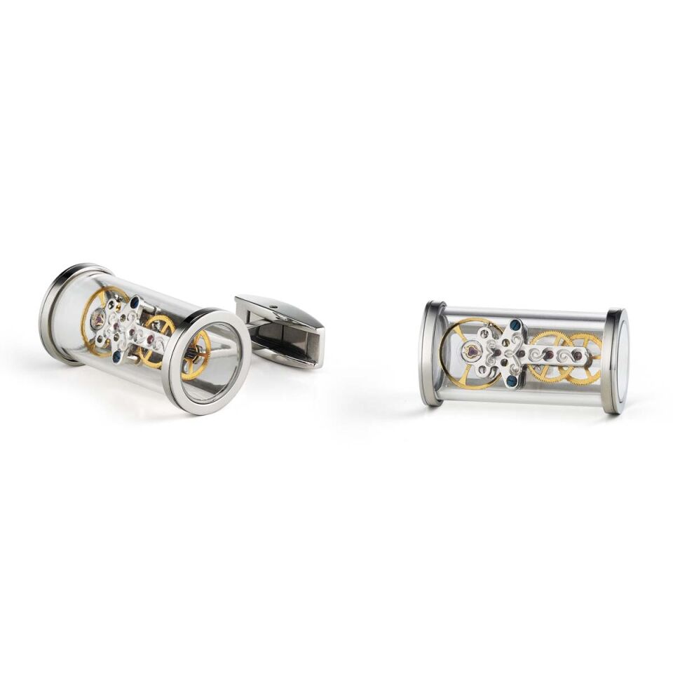 TF Est. 1968 T-Mechanic Openside Stainless Steel Kol Düğmesi – CMO-SS99