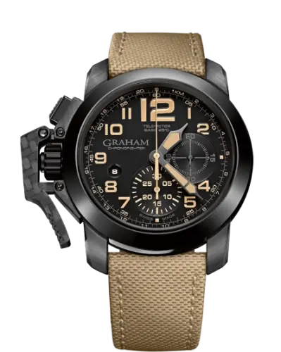 Graham Chronofighter Oversize Black Sahara – 2CCAU.B02A.K93N