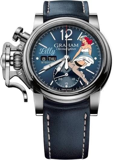 Graham Chronofighter Vintage Nose Art “Lilly” Limited Edition– 2CVAS.U05A.L129S